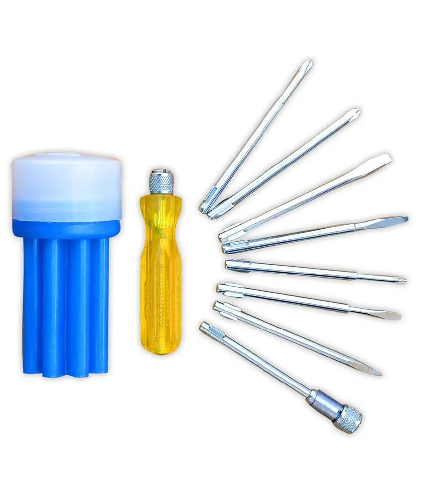 Screw Driver Set With Line Tester and 8 bits