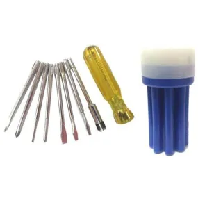 Screw Driver Set With Line Tester and 8 bits