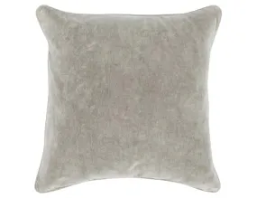 Silver Velvet 22" Pillow