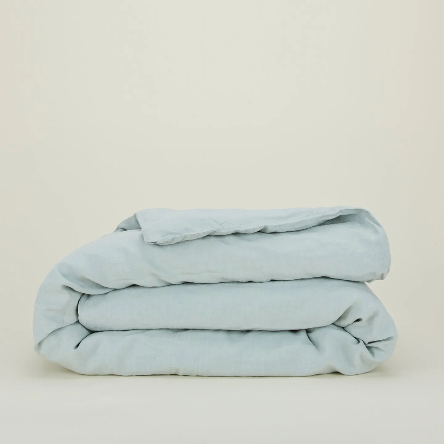 Simple Linen Duvet - Sky