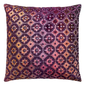 Small Moroccan Wildberry Velvet Pillows by Kevin O’Brien Studio