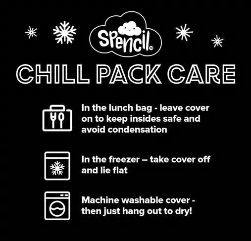 Spencil BIG Cooler Lunch Bag   Chill Pack - Aurora