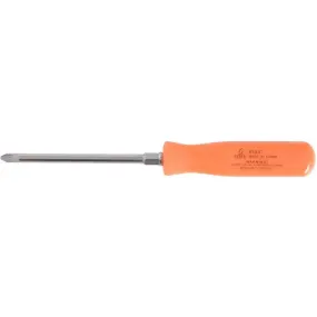 Sunex 1/4 in x 4 in Neon Orange Screwdriver