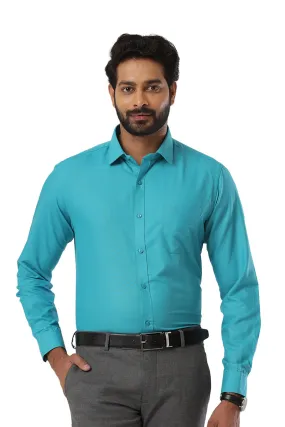 Super Soft - Sky Blue Formal Shirts for Men | Ariser