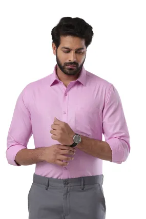 Super Soft -Taffy Pink Formal Shirts for Men | Ariser