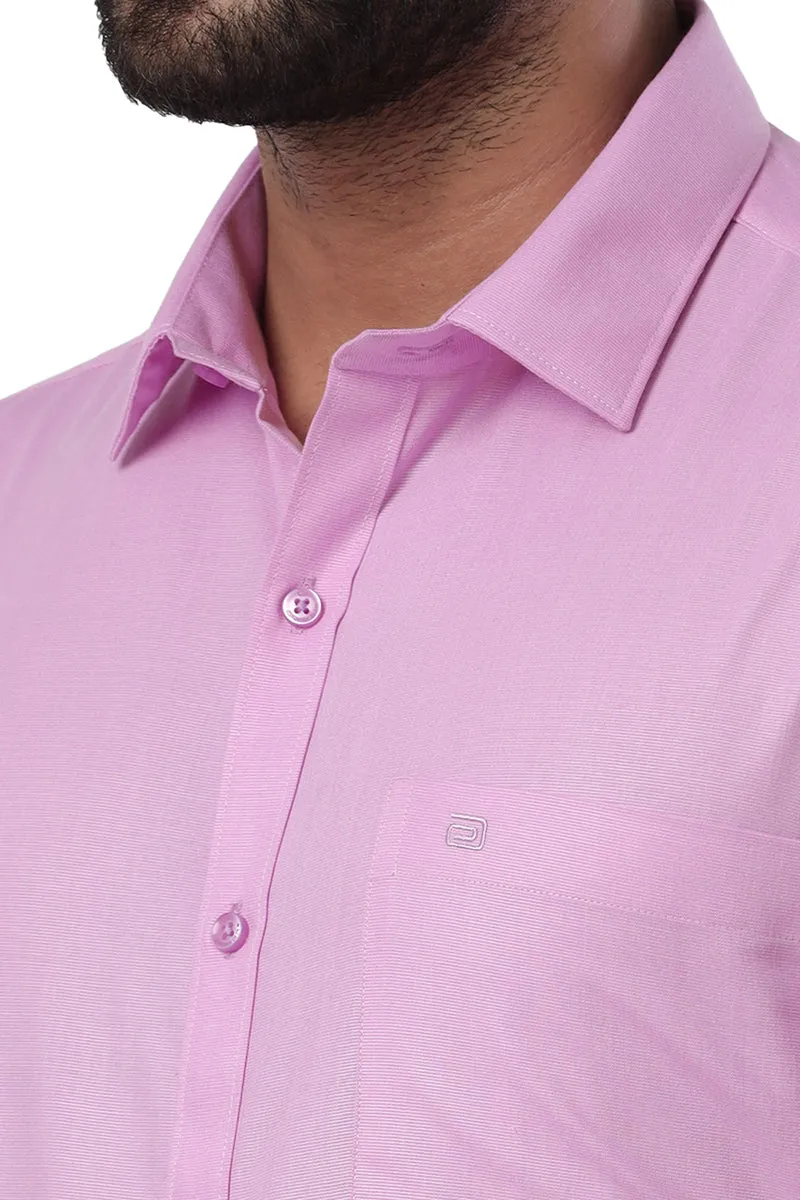 Super Soft -Taffy Pink Formal Shirts for Men | Ariser