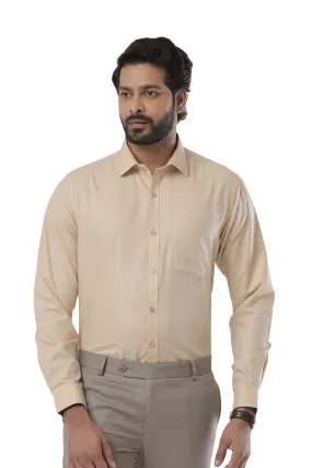 Super Soft - Tan Formal Shirts for Men | Ariser