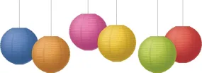 Teacher Created Resources Colorful 8" Hanging Paper Lanterns