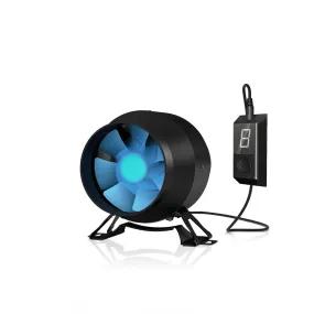 TerraBloom 4" EC Inline Duct Fan with Variable Speed Controller, ECMF-100, 141 CFM, 21W