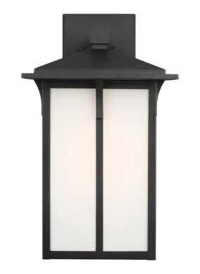 Tomek Collection - Large One Light Outdoor Wall Lantern | Finish: Black - 8752701EN3-12