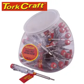 TORK CRAFT ELECTRIC TESTER  SCREWDRIVER 30 PCS PER CANDY JAR KT5001