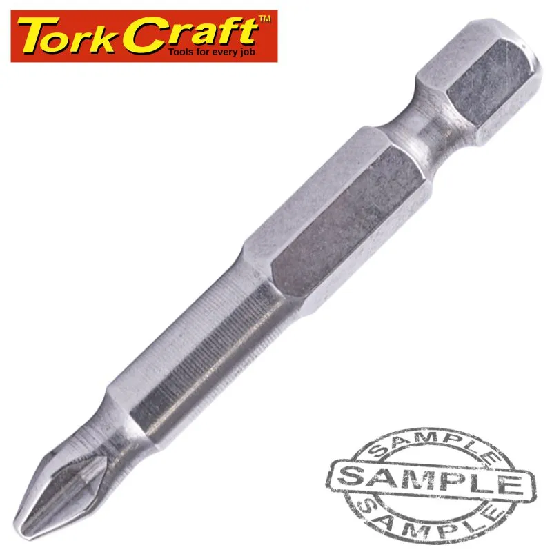 TORK CRAFT STAINLESS  SCREWDRIVER BIT PH2 X 50MM RED SHANK SSPH0250BR