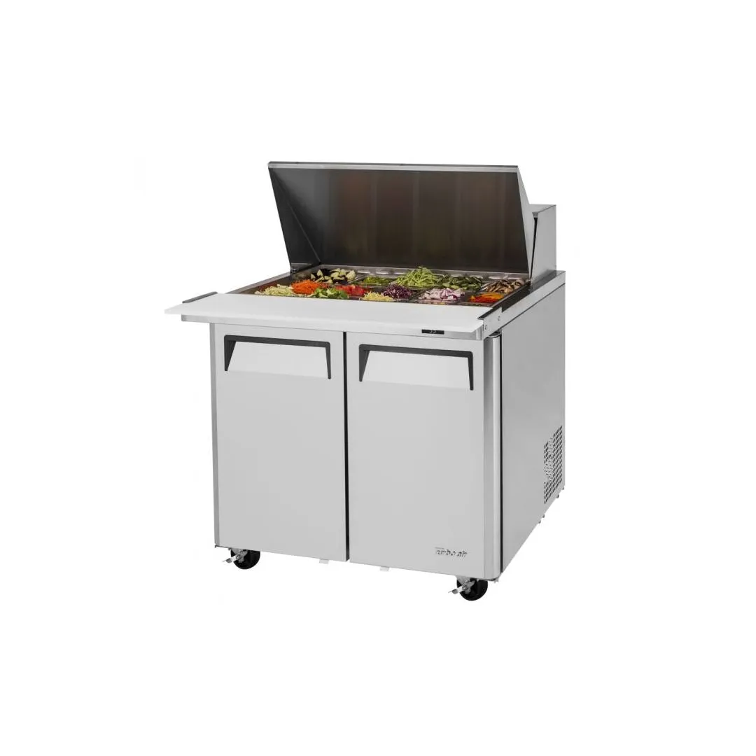 Turbo Air 36" Mega Top Sandwich / Salad 15 Pan Refrigerated Prep Table, 2 Solid Doors