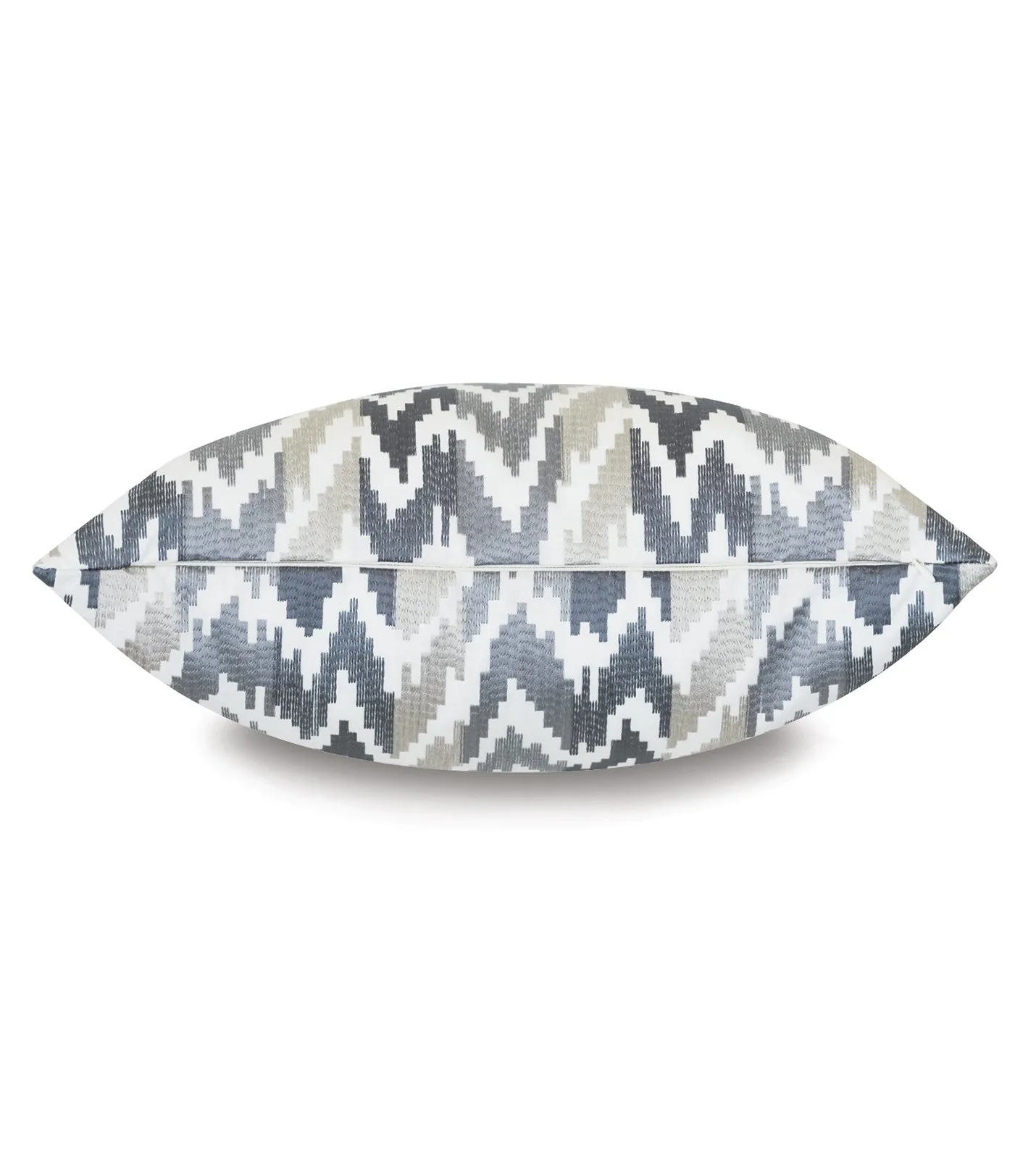 Veda Chambray Chevron Throw Pillow Cover 22x22