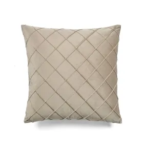 Velvet Diamond Pintuck Decorative Pillow Cover