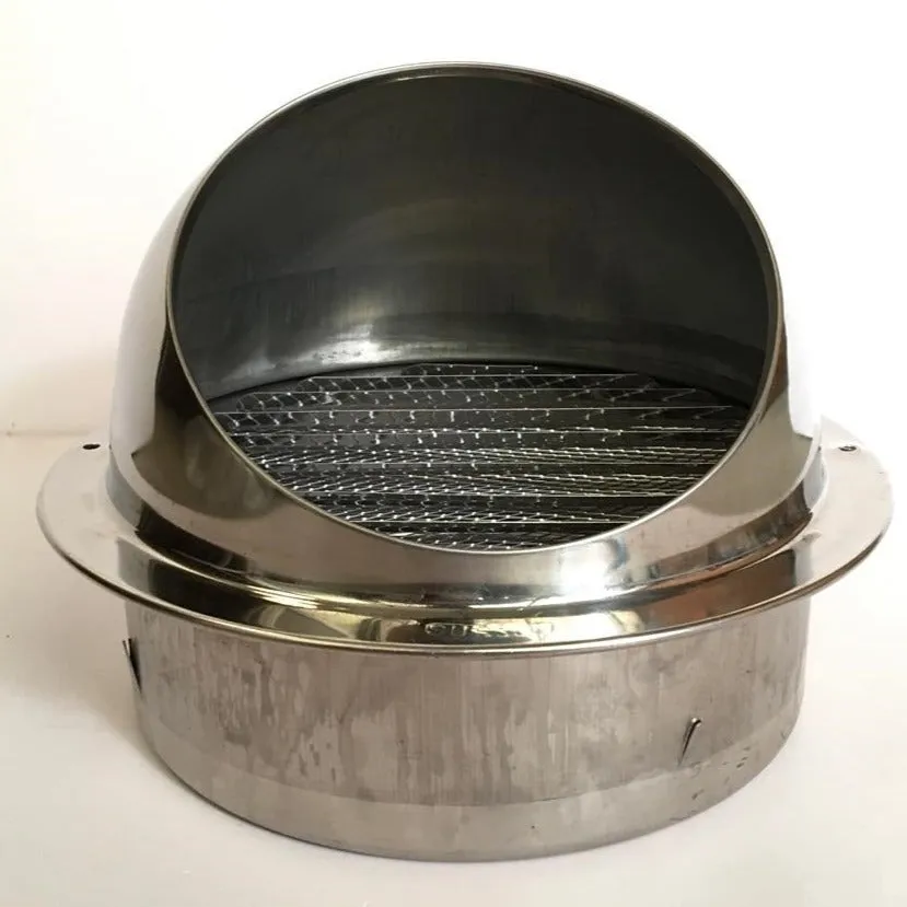 Vent Stainless Steel Cowl Cover Avoid Birds Entering For Bathroom/Office/Kitchen Ventilation/Exhaust Fan By Wadbros