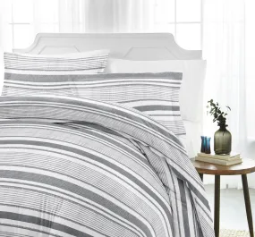 Vintage Stripe Pattern 3-Piece Duvet Cover Set