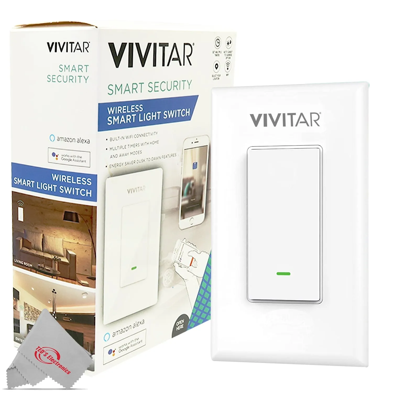 Vivitar Smart Security Wireless Smart Light Switch - 5 Units