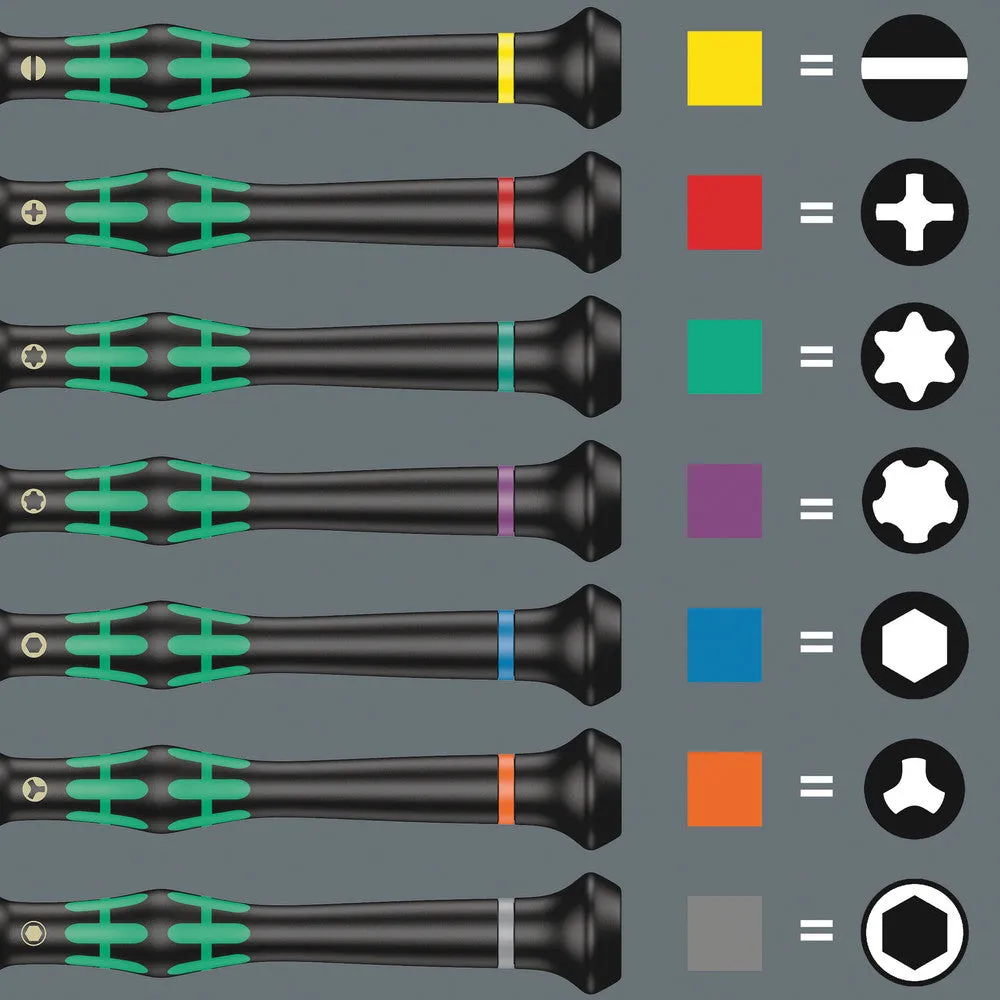 Wera 134000 25pc Kraftform Micro Big Pack 1 screwdriver Set for electronic applications