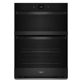 Whirlpool WOEC5030LB 6.4 Total Cu. Ft. Combo Wall Oven with Air Fry When Connected