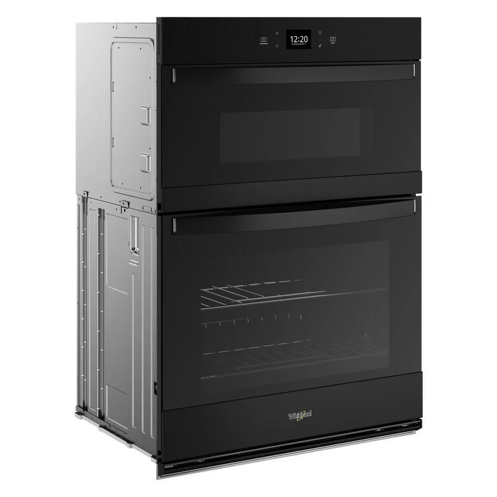 Whirlpool WOEC5030LB 6.4 Total Cu. Ft. Combo Wall Oven with Air Fry When Connected