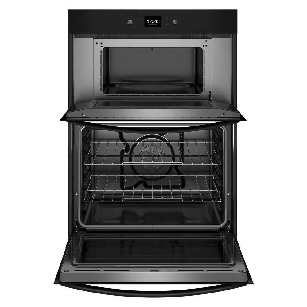 Whirlpool WOEC5030LB 6.4 Total Cu. Ft. Combo Wall Oven with Air Fry When Connected