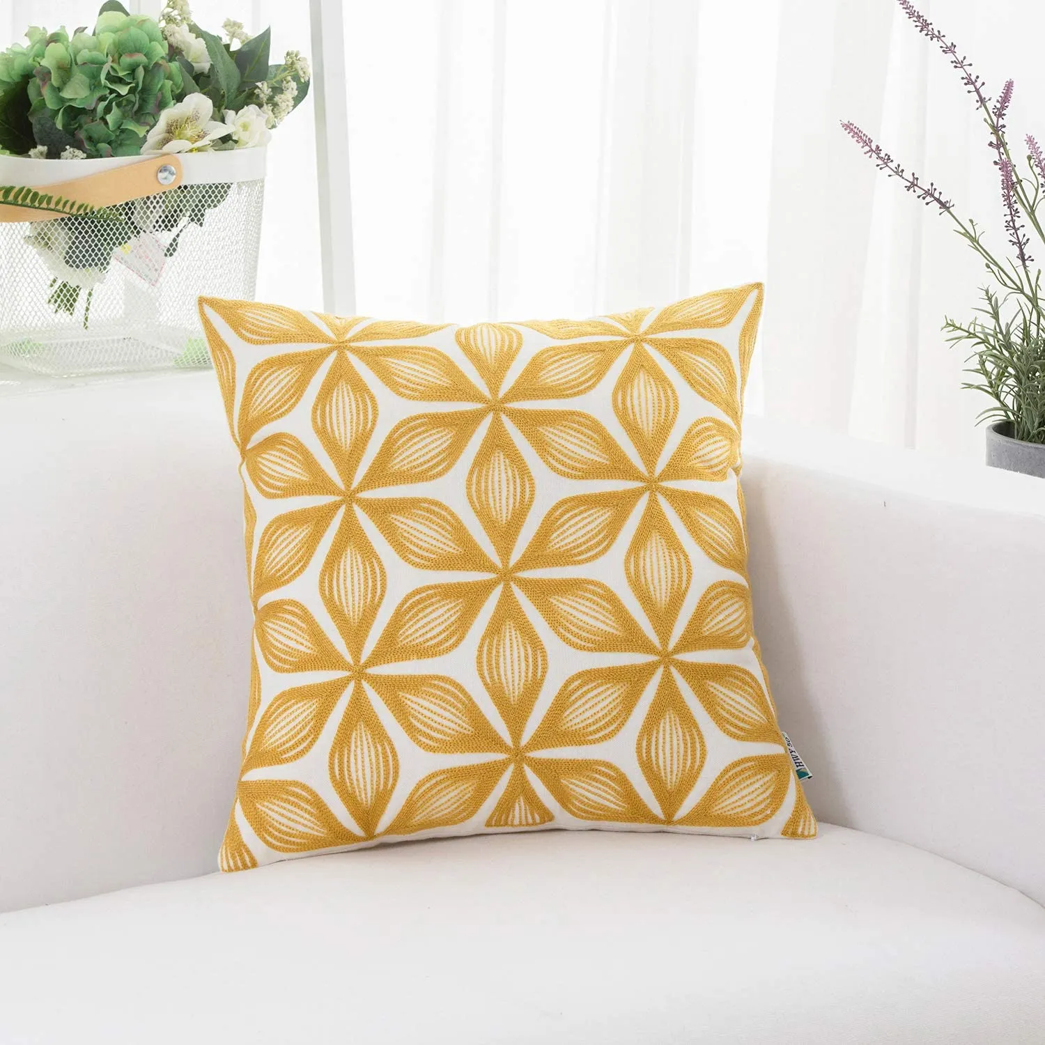 Yellow Rhombus Pillow